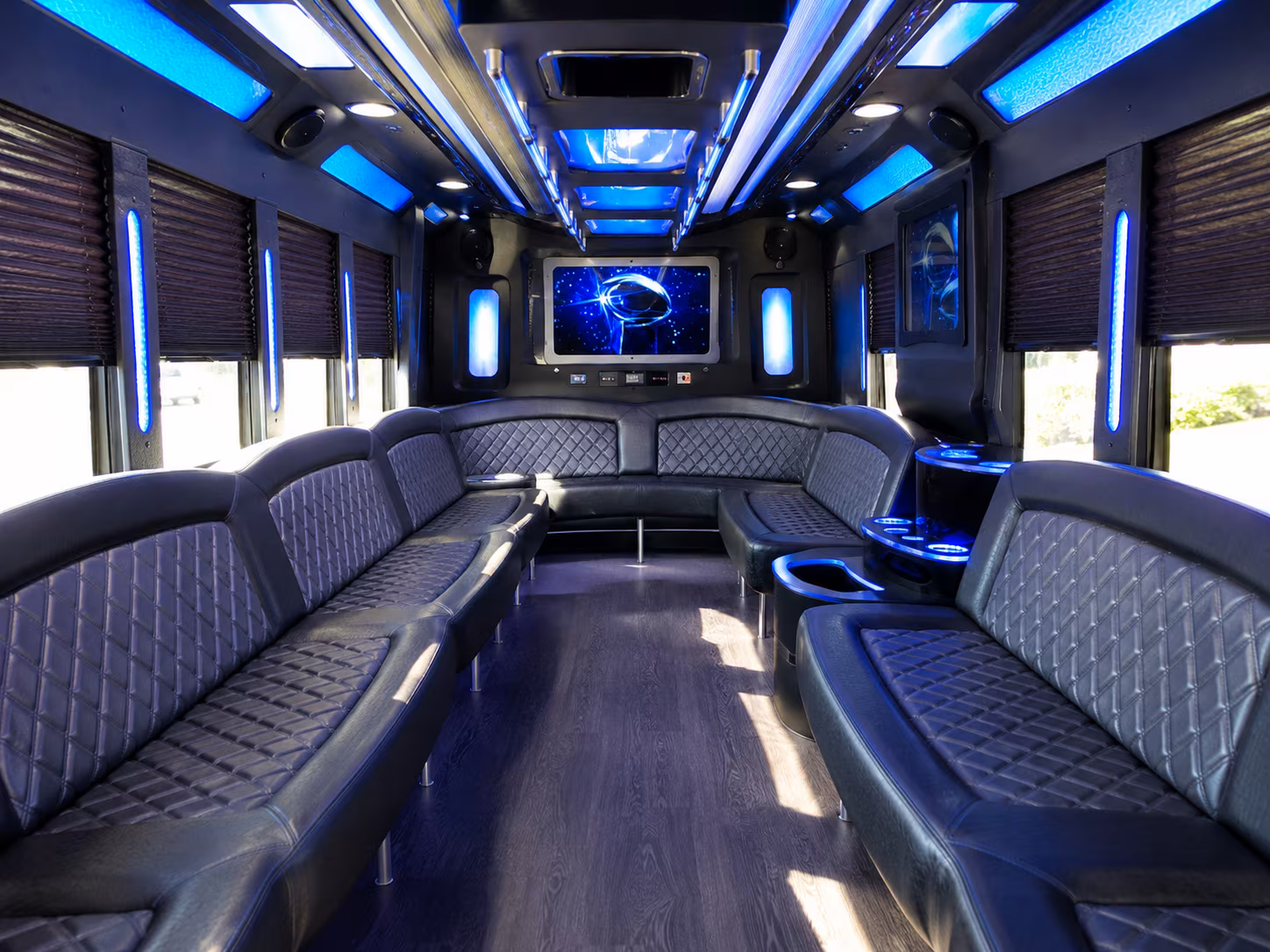 15 Passenger Party Bus Inside