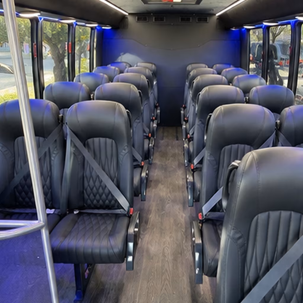 North Las Vegas Airport Shuttle & Transportation party bus interior
