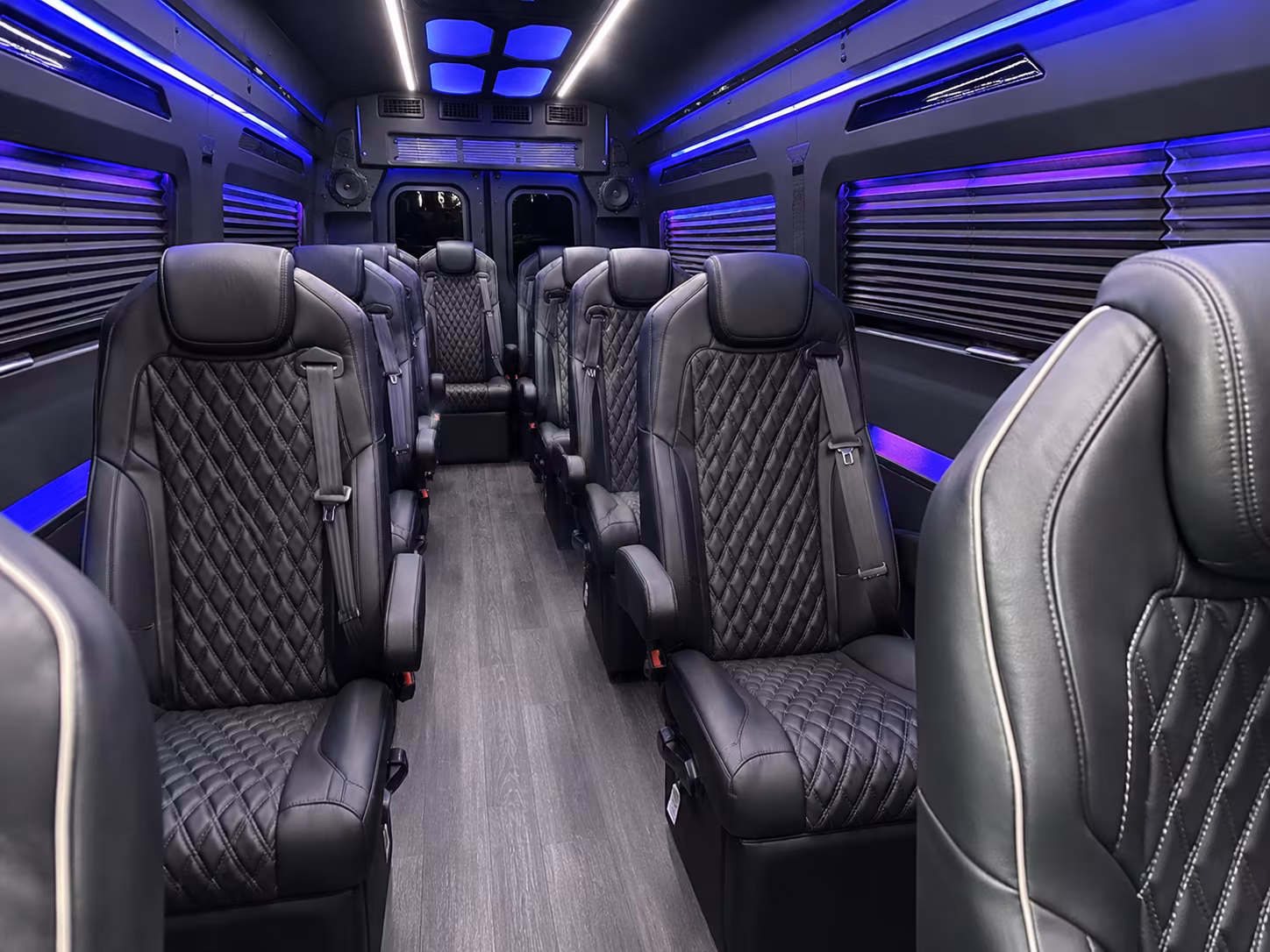 North Las Vegas Airport Shuttle & Transportation party bus exterior