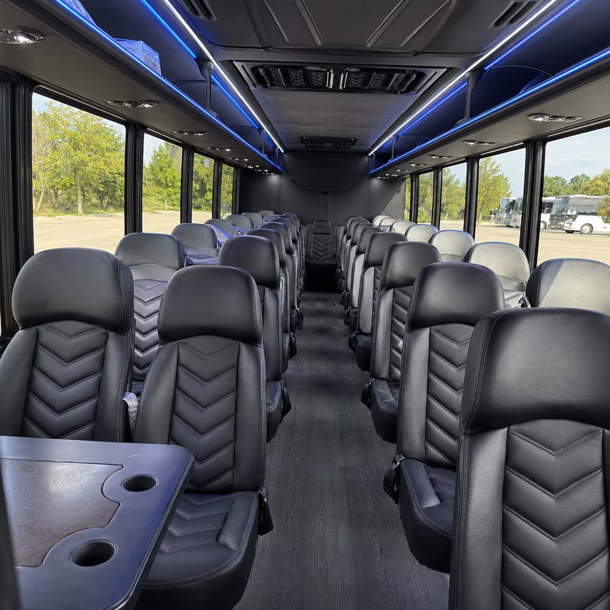 North Las Vegas Airport Shuttle & Transportation party bus interior
