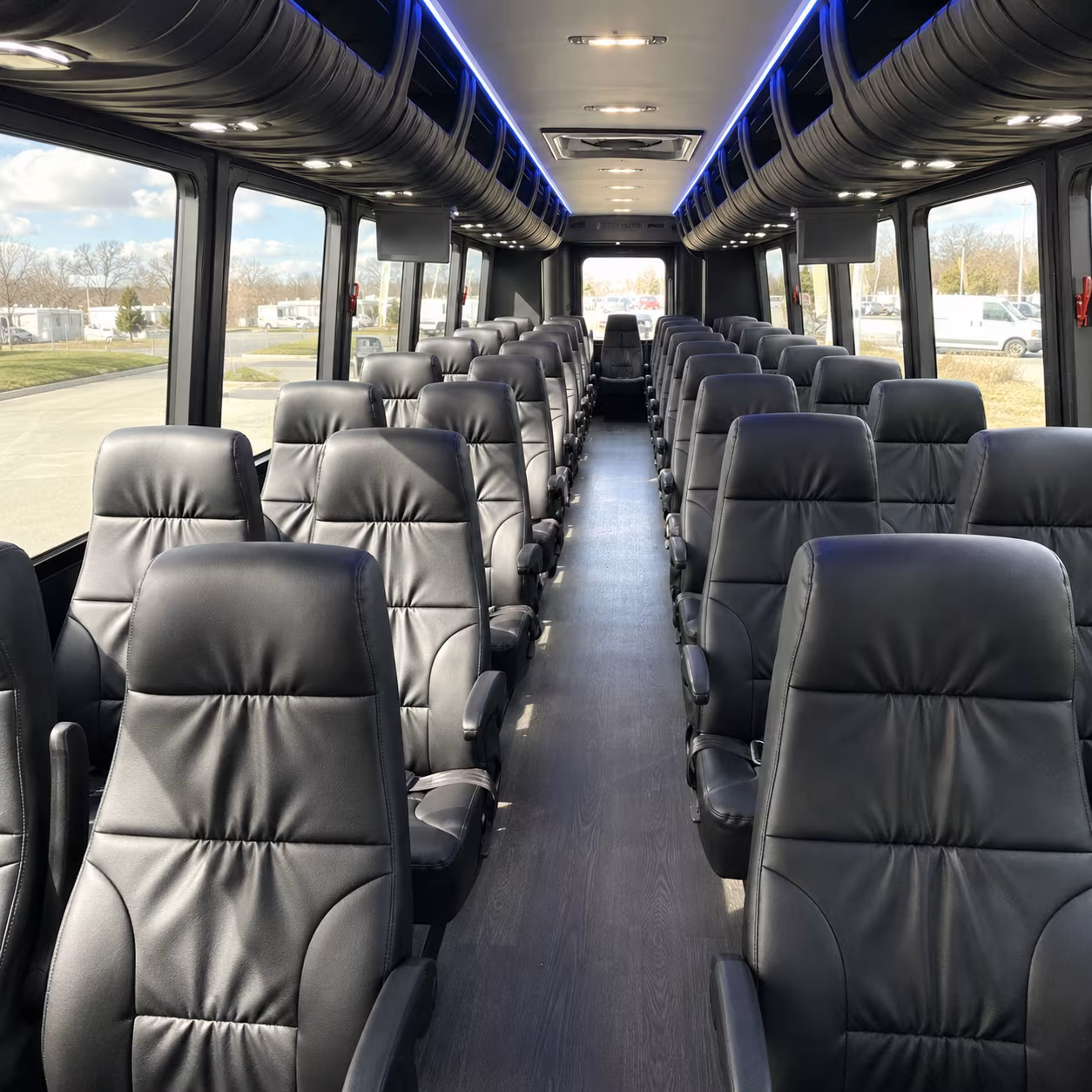 North Las Vegas Airport Shuttle & Transportation party bus exterior