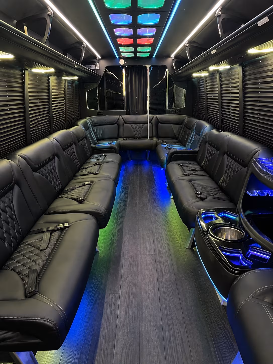 North Las Vegas Bachelor & Bachelorette Transportation party bus exterior