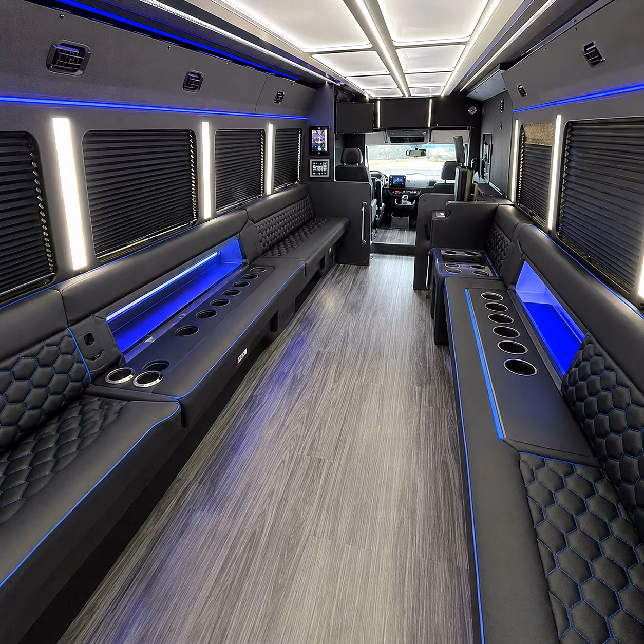 North Las Vegas Concert & Music Festival Transportation party bus interior
