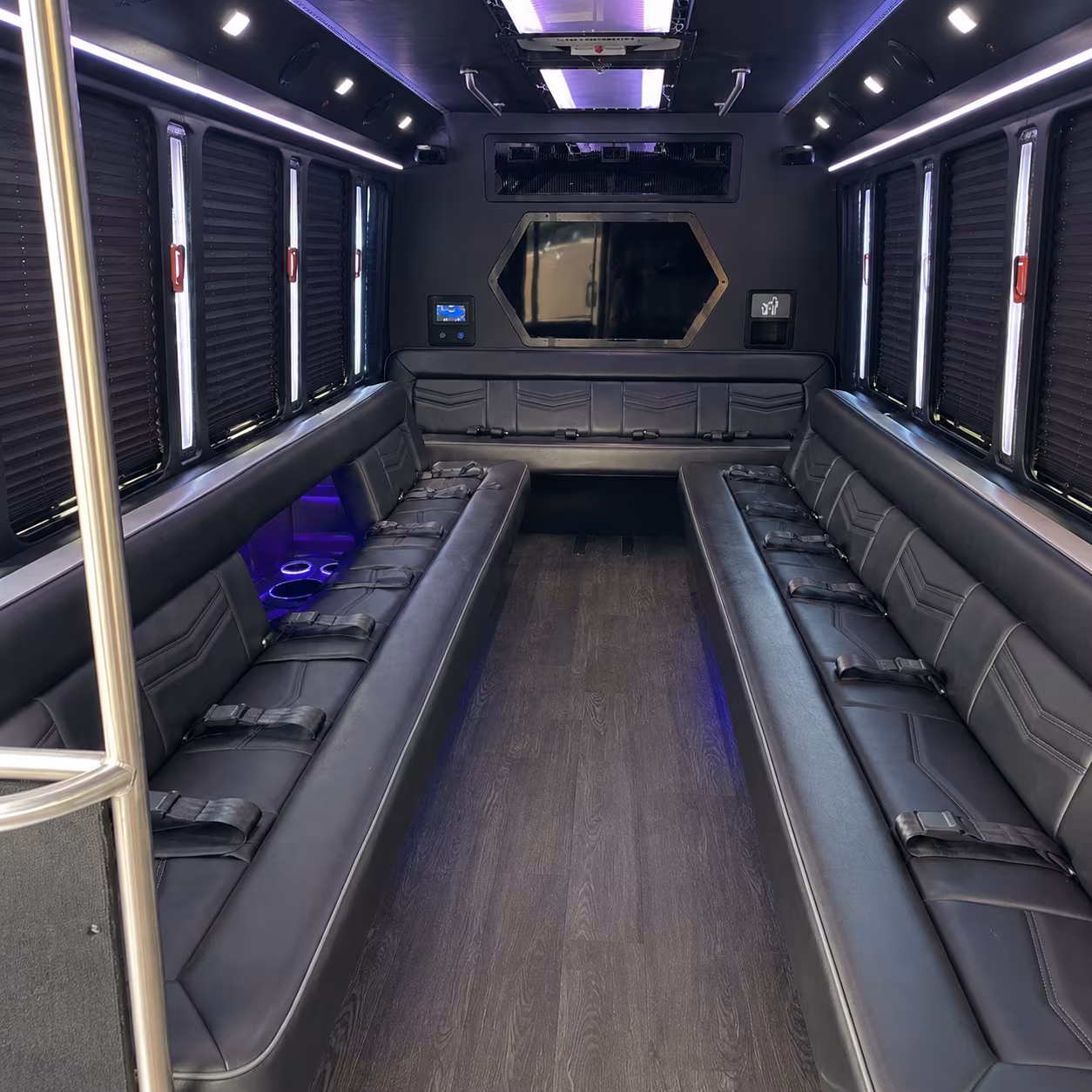 North Las Vegas Private Event Transportation party bus exterior