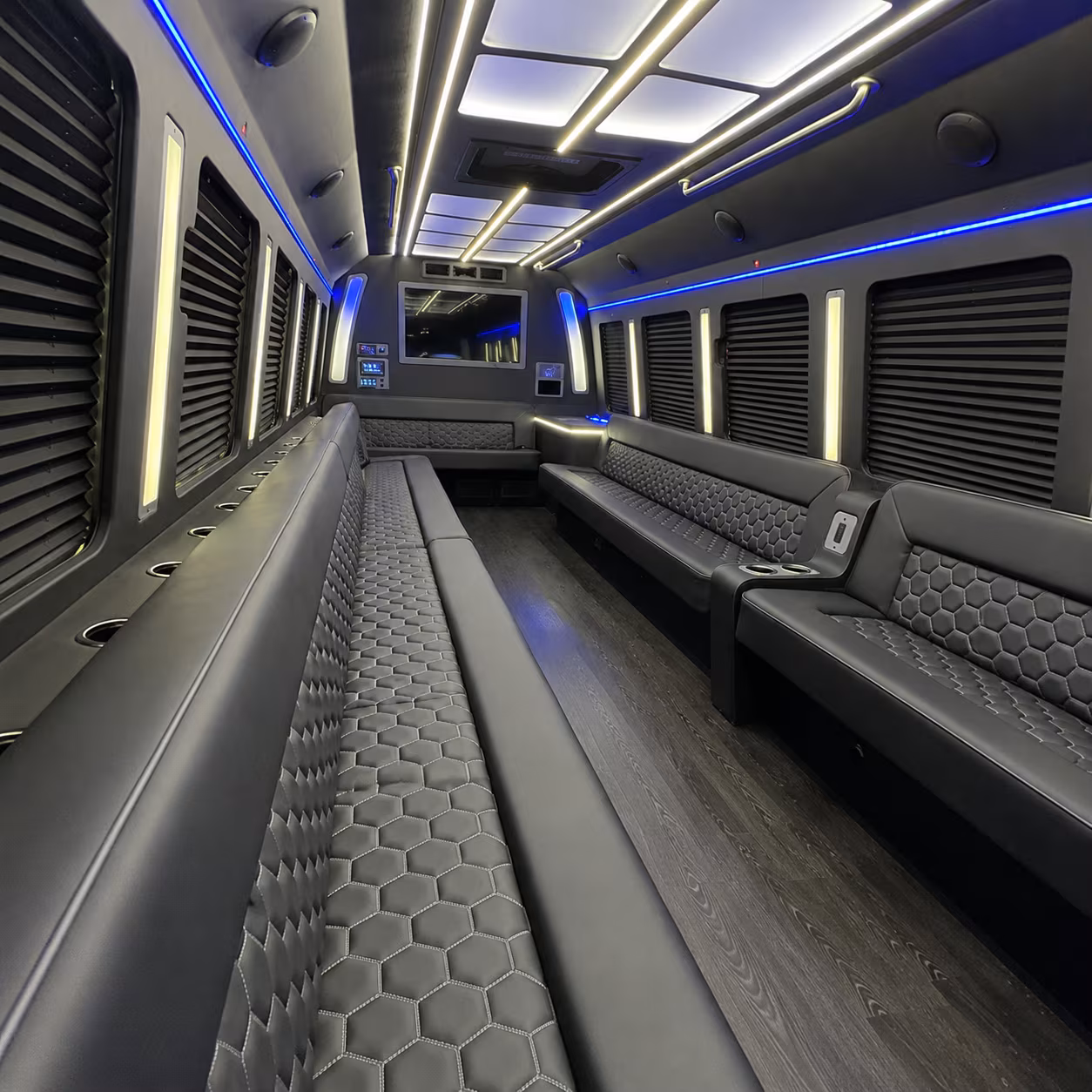 North Las Vegas Private Event Transportation party bus exterior