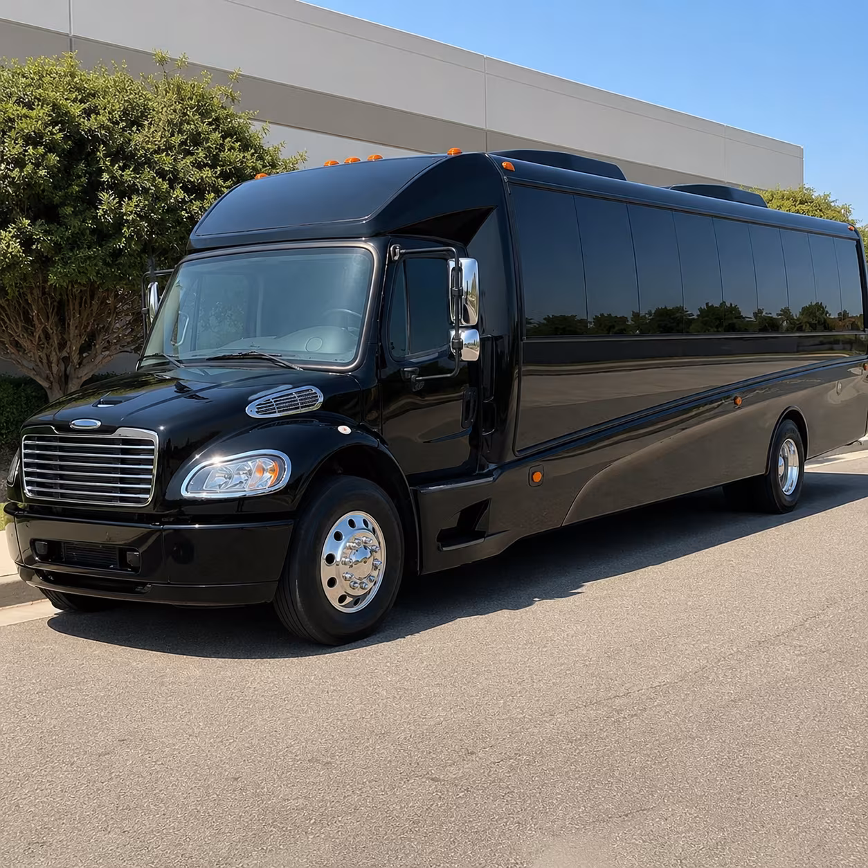 North Las Vegas School Event Transportation party bus exterior