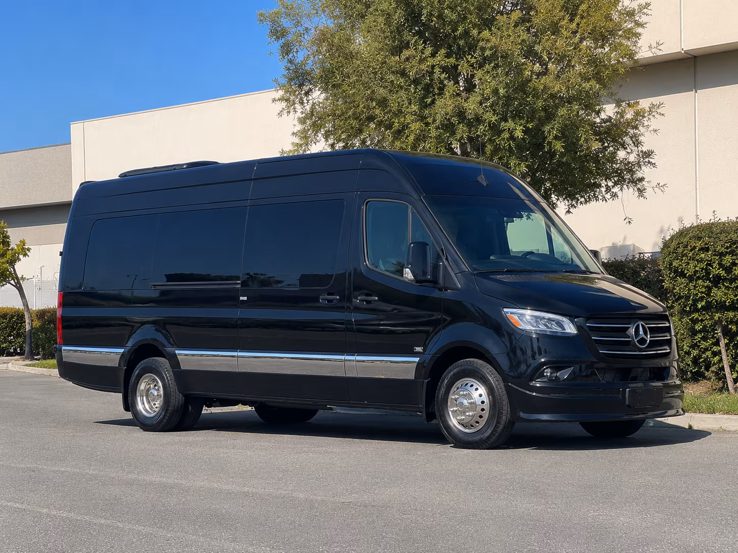 North Las Vegas School Event Transportation party bus exterior