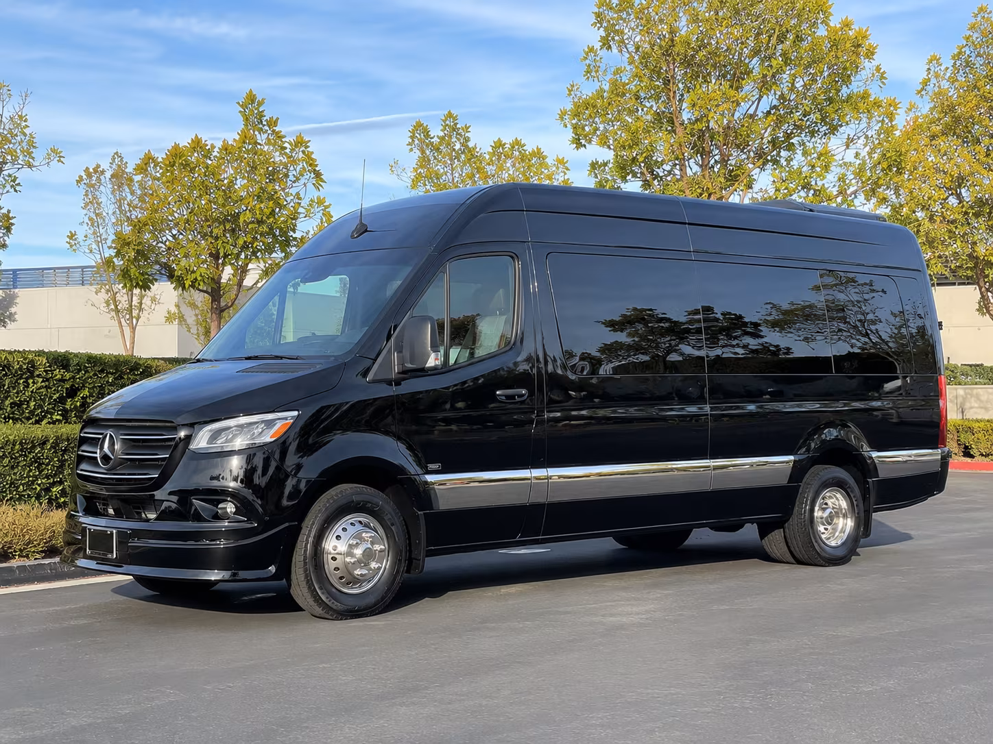 North Las Vegas School Event Transportation party bus exterior