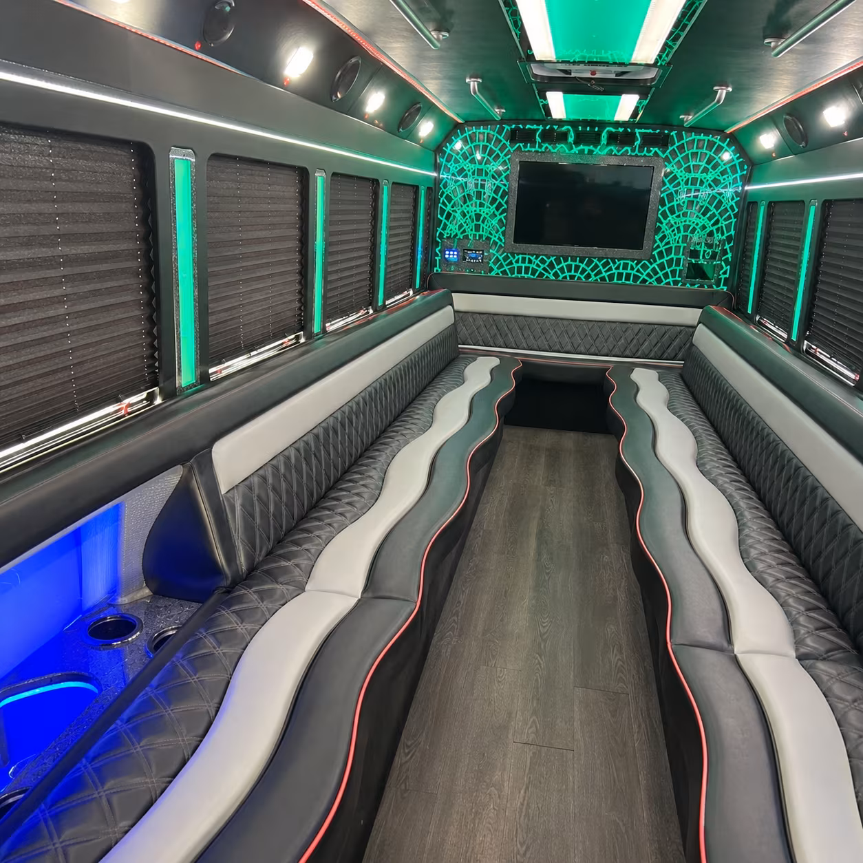 North Las Vegas Sporting Event Transportation party bus exterior