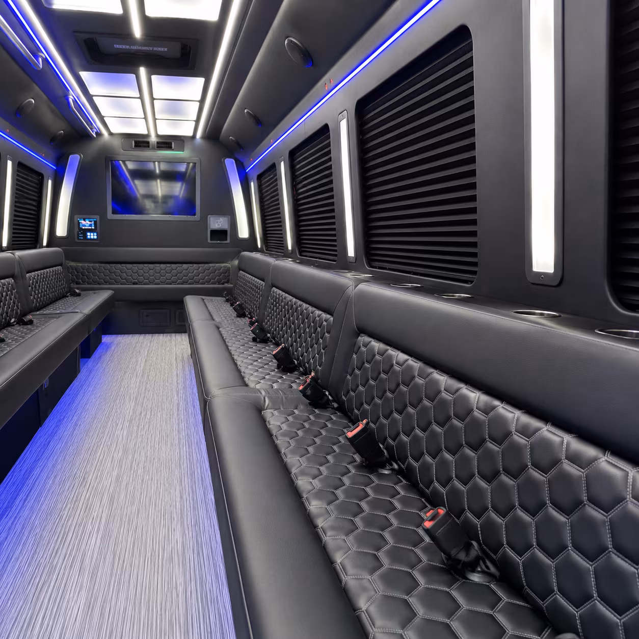 North Las Vegas Wedding Transportation party bus exterior