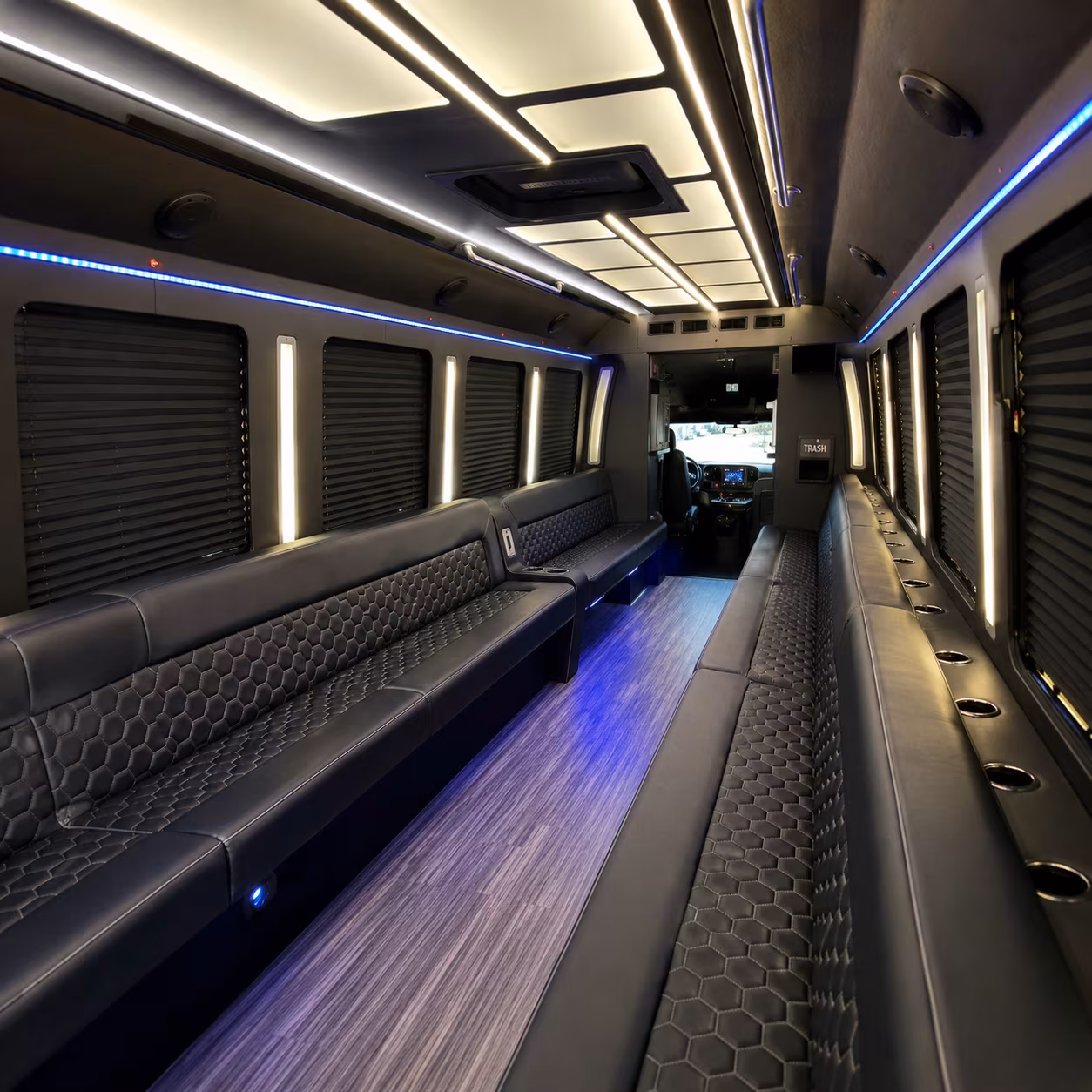 North Las Vegas Wedding Transportation onboard seating