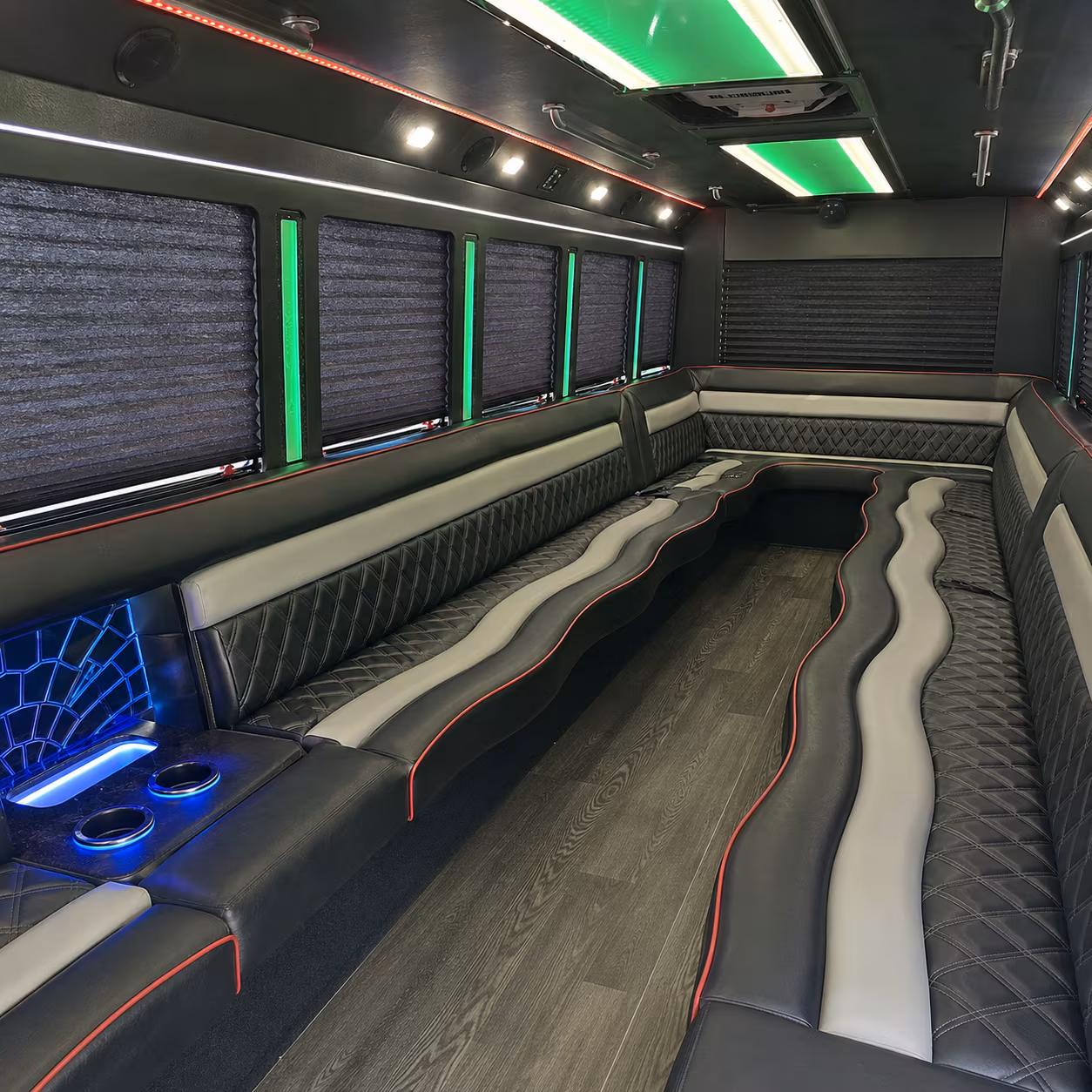 North Las Vegas Wedding Transportation party bus exterior