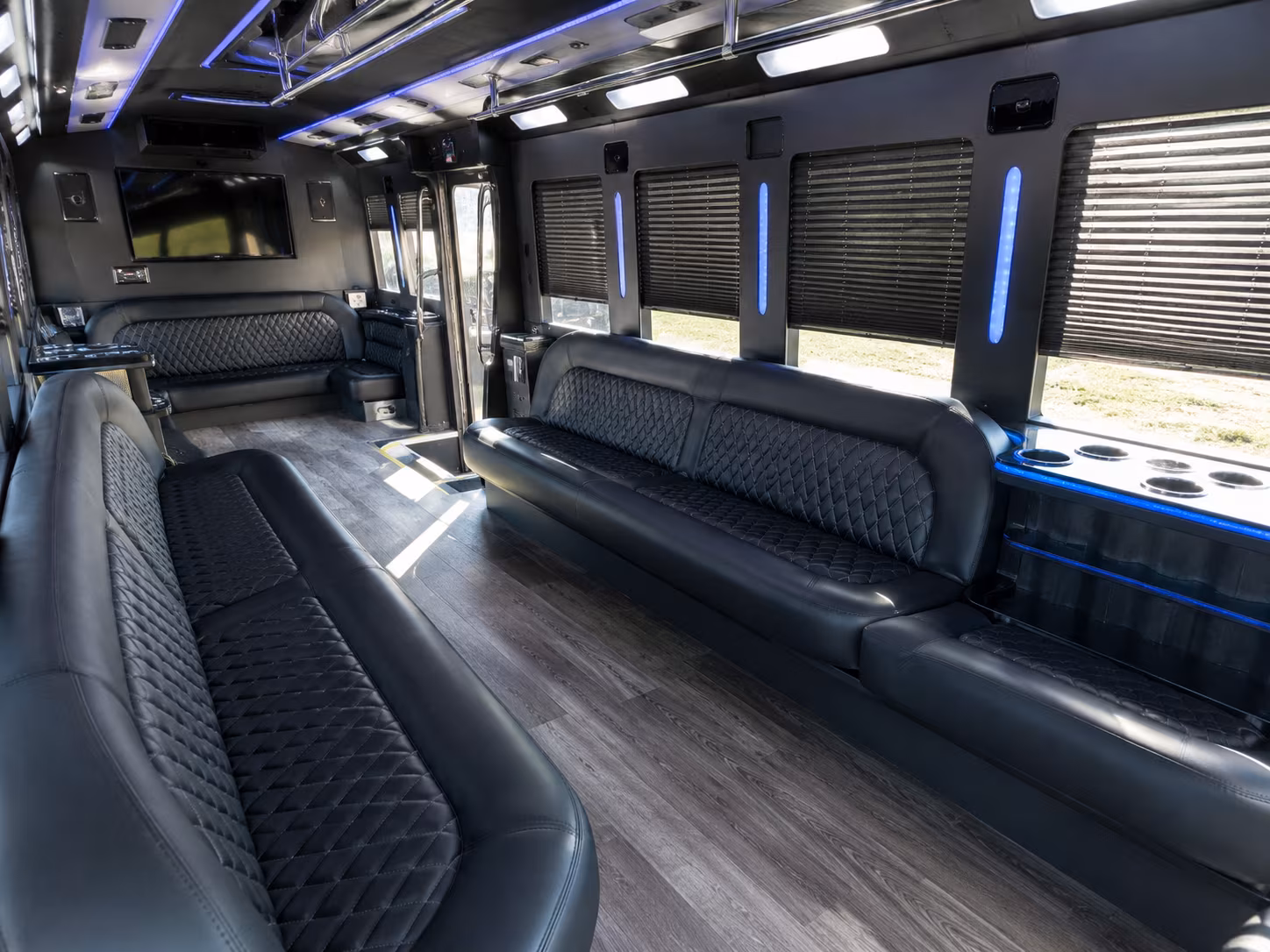 North Las Vegas Winery Tour & Pub Crawl Transportation party bus exterior