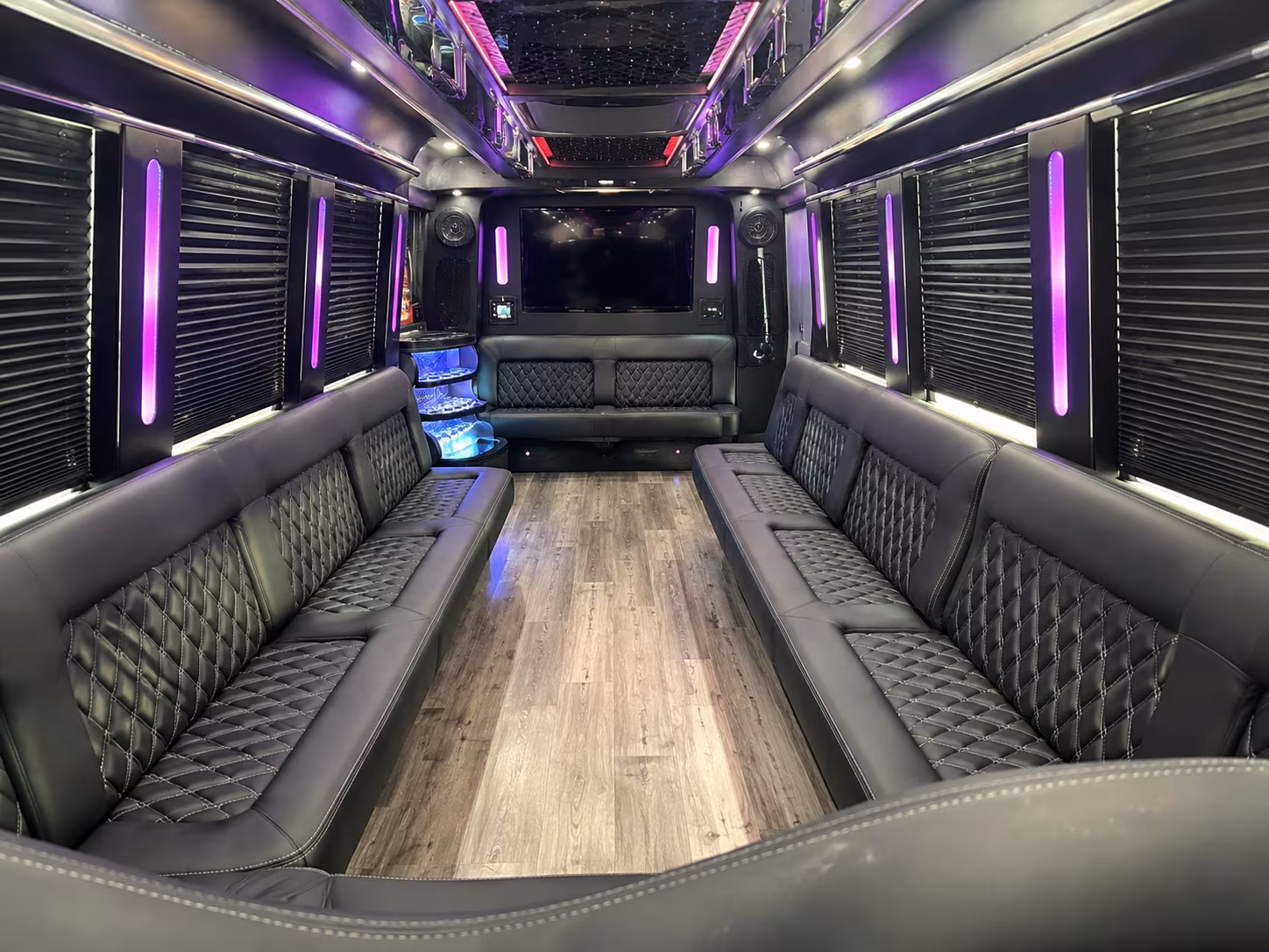 North Las Vegas Winery Tour & Pub Crawl Transportation party bus exterior