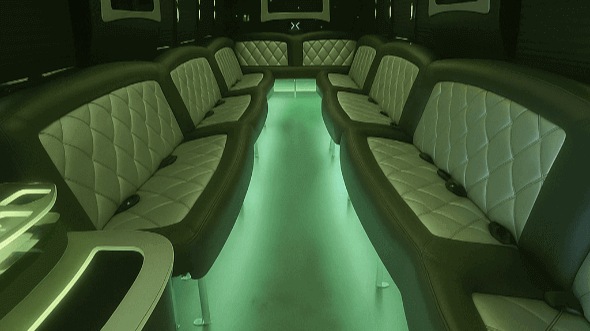 Interior of Charter Bus Company Henderson's 20 Passenger Party Bus in Henderson