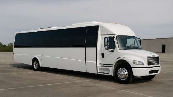 Exterior of Charter Bus Company Enterprise's 25 Passenger Party Bus in Enterprise