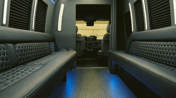 Interior of Charter Bus Company Henderson's 25 Passenger Party Bus in Henderson