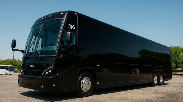 Exterior of Charter Bus Company Enterprise's 50 Passenger Party Bus in Enterprise