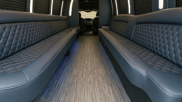 north las vegas 40 passenger party bus interior